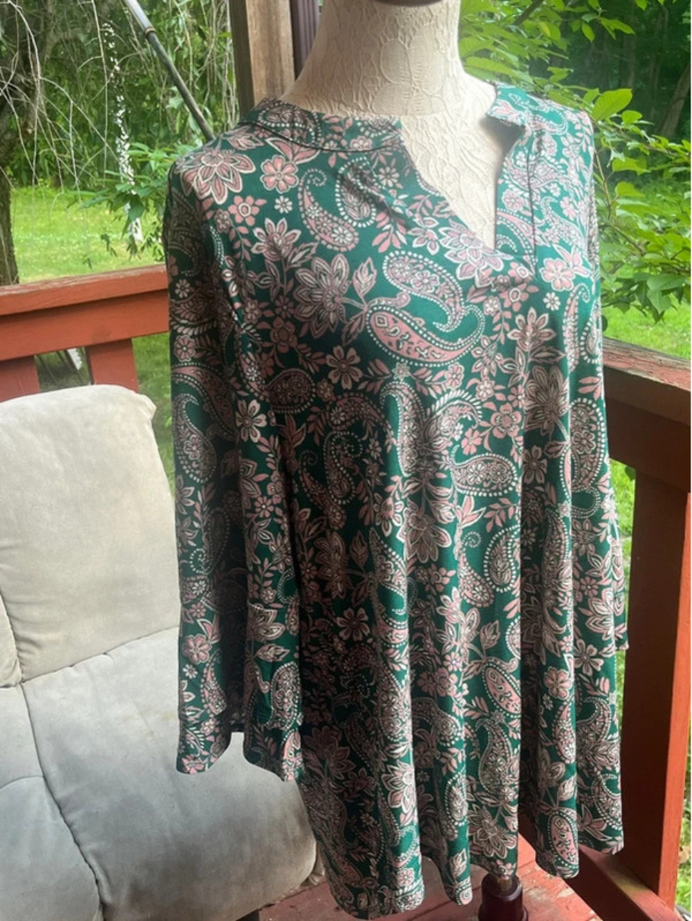 XL flared sleeve shirt blouse